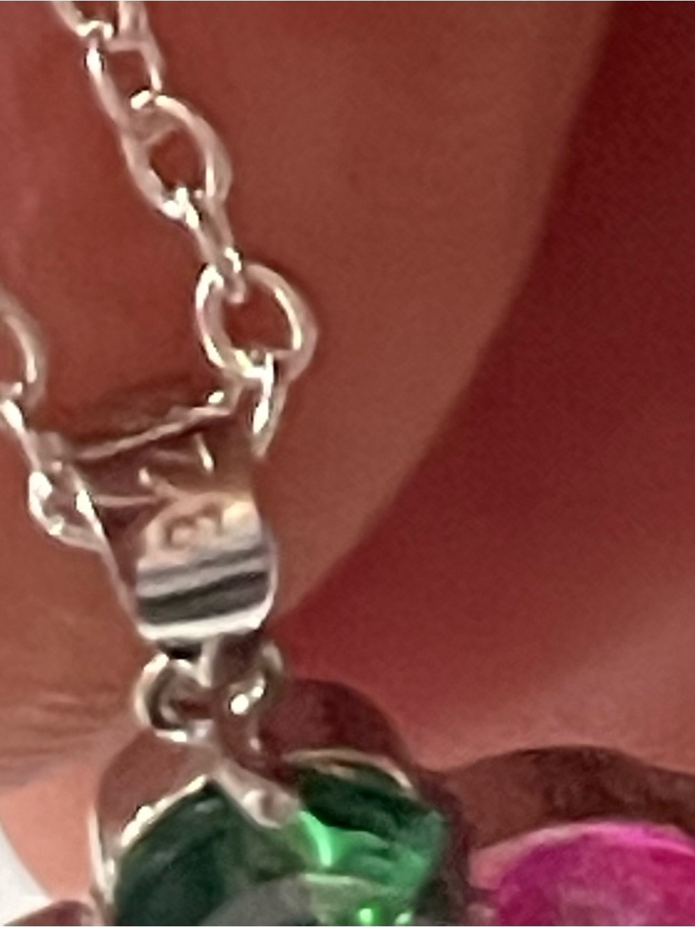 Neon TOPAZ‼️ 14k over Sterling. Ring sz-7 , Earrings, Pendant & Chai - Picture 8 of 12